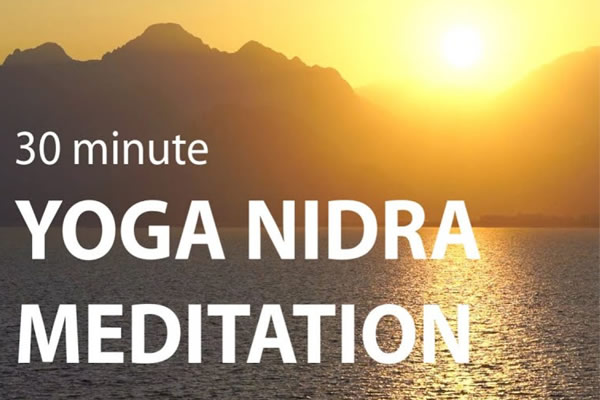 30 minute yoga nidra meditation logo